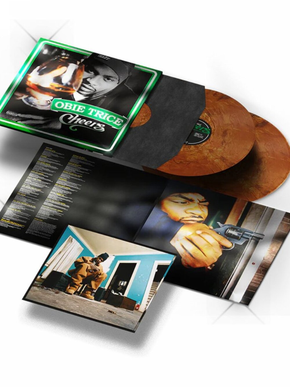 Obie Trice Cheers 2-LP ~ Exclusive Color Vinyl (Cogniac) ~ Numb/Ltd 2,500 ~ New!